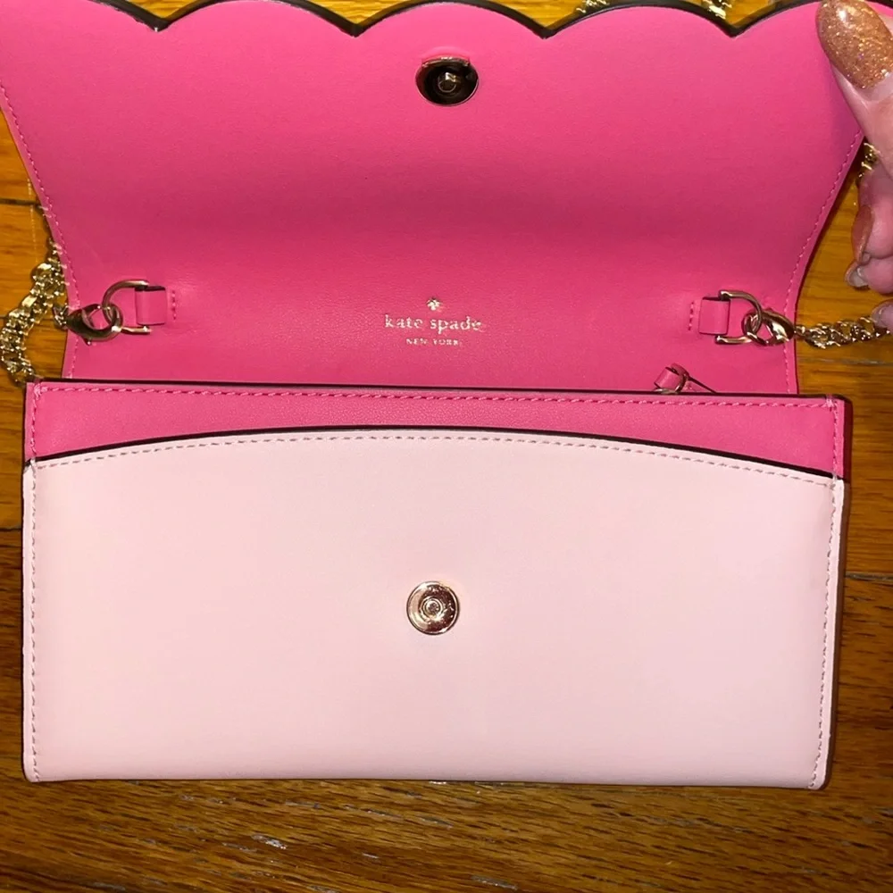 Kate spade pink chain wallet bag - Picture 4 of 8
